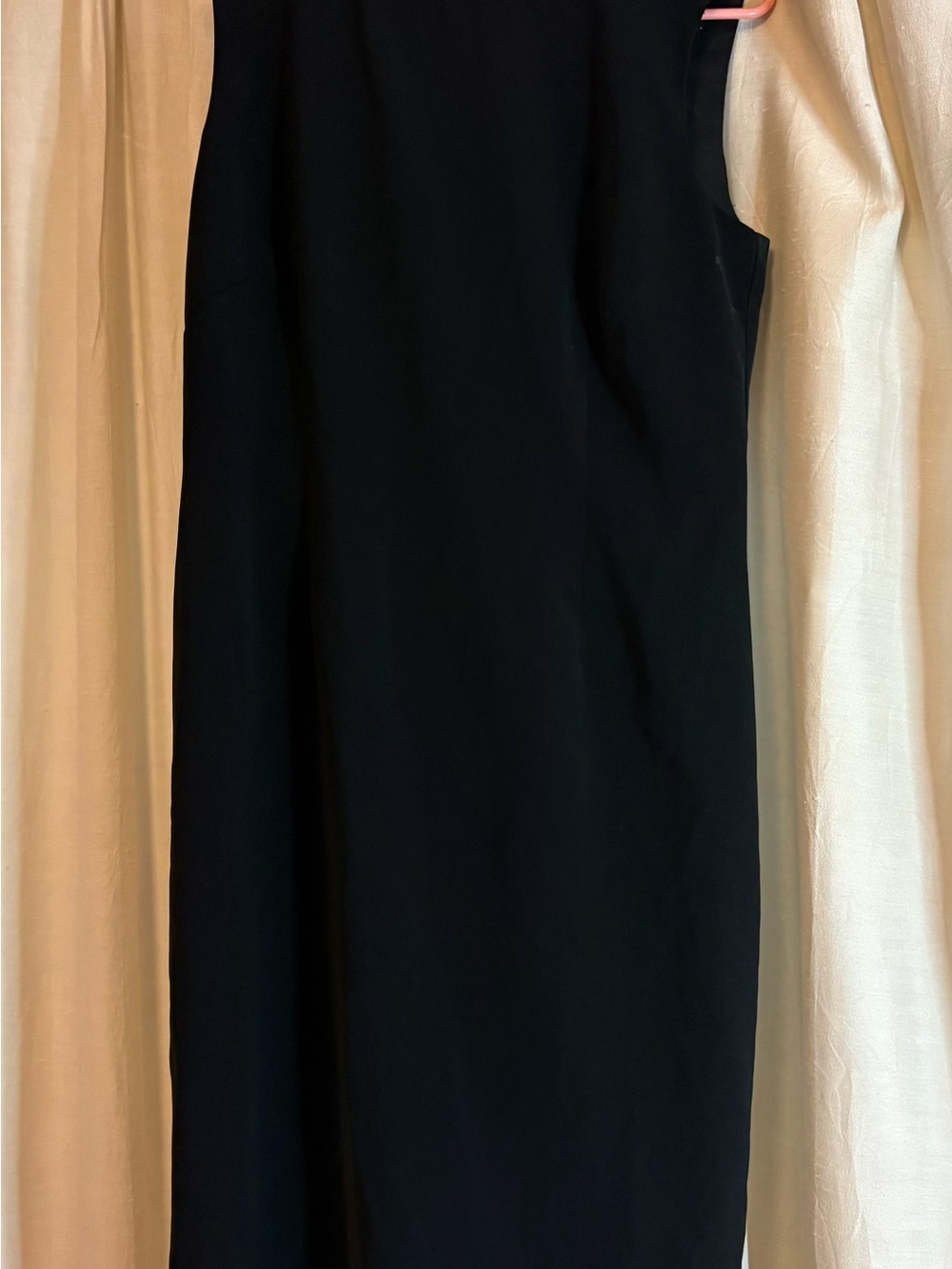 Elegant Black Midi Sheath Dress